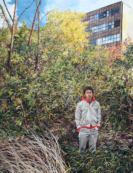 Student in Muse Garden